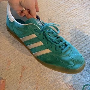 Mens adidas gazelle green suede 14 (13.5)